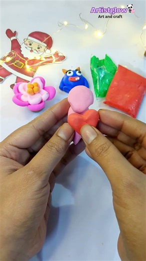 DIY Cute Clay Bunny with Heart 🐰❤️ | Easy Clay Art Tutorial #shorts #clayart #diy