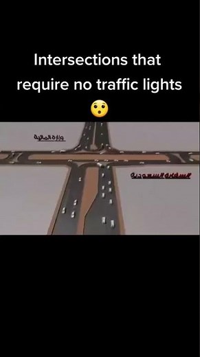 Intersections that require no traffic lights 🚦🚫 #engineering #architect #shorts #viral