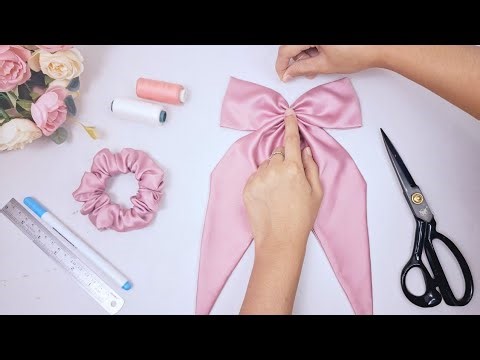 Make Your Own BOW-tiful Scrunchies with Long Tails! How to Make Scrunchies with Long Tails Bow