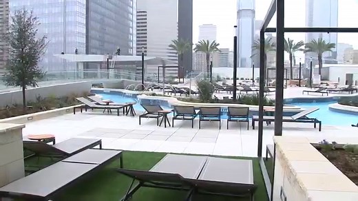283K views · 1.2K reactions | STEP INTO THE BLUEGet ready for a Texas-sized splash to beat this heat! The Marriott Marquis Houston just opened its pool to the public. Yup, about time to jump into Houston's Lazy River https://bit.ly/2mOOMjU | FOX 26 Houston | Facebook