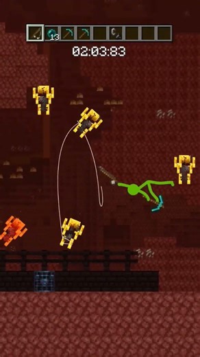 stickman to Minecraft