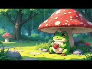 Relaxing Frog Lofi Rain 🐸 Aesthetic Beats for Focus, Study & Sleep 🎧 Cozy Mood