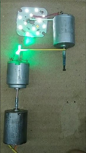 How to Light a Bulb using DC Motor & Rubber Band ||