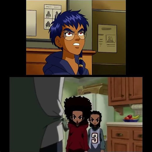 W.I.T.C.H. meets The Boondocks: Gin Rummy (Comparison Video)