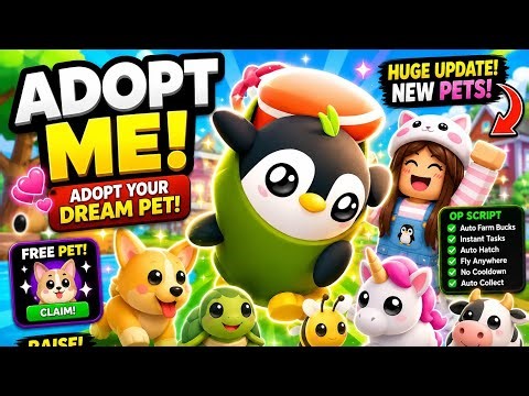 NEW Adopt Me! Script! Infinite Bucks & Free Pets