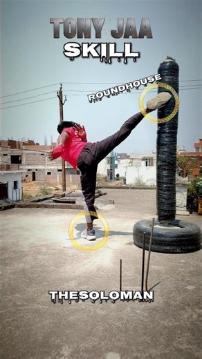 Try This Tony Jaa Move 😳 Martial Arts Skill! #tutorial #shortvideo