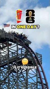 Six Flags AND FIFA World Cup in ONE DAY? ⚽🎢