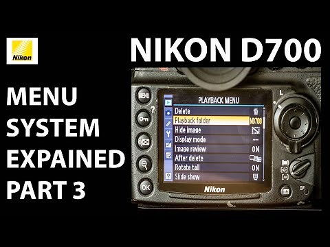 Nikon D700: Menu system (#3) - custom settings last part