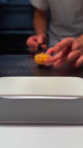 How to make a Monaka - would you like a recipe? Comment in the comments 🔥 Lightly cured danish squid with a goma dressing. Cumquat, pickled Tokyo turnips brushed on top with new season green yuzu zest by @ed_lee87 at @restaurantudtryk Using our Monaka tartelette silicone mold #monaka #recipe #dough #snack #finedining #squid #cumquat #turnips #pickled #yuzu #asianflavours | Nordic Chefs