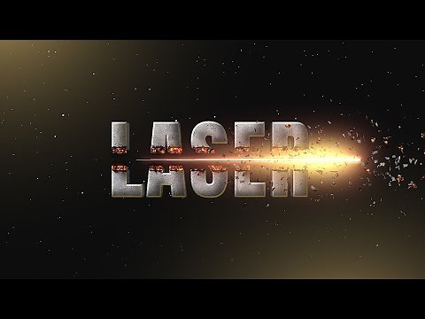 Laser blast text tutorial - 100% After Effects