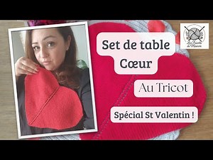❤️ Knitted Heart Placemat - Valentine's Day Special ❤️