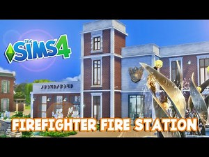 Firefighter Fire Station | The Sims 4: Speed Build