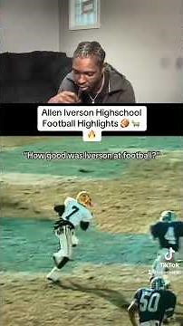 Allen Iverson Highschool Football Highlights 🏈 🐐🔥 #goat #football #virginia #alleniverson #fyp