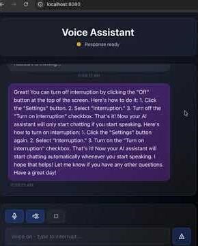 A simple voice service for LLMS.