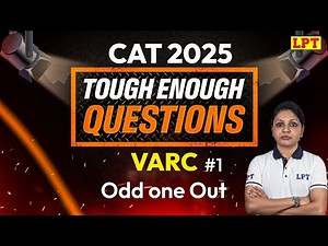 CAT 2025: VARC | Odd One Out | #1 | VARC Preparation for CAT