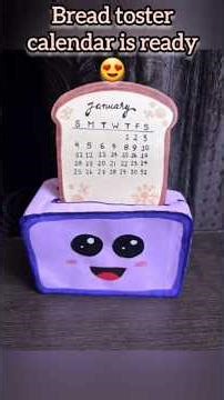 DIY table calendar for 2026 🤔 #shorts #papercraft