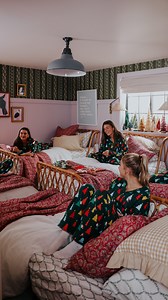 230K views · 542 reactions | Cozy Christmas Sleepover room! Why are twin beds the cutest beds?? Love all this bedding, and fun Christmas pajamas all from @thecompanystore All set to watch Little Women, a favorite, agree?! Comment FUN for all the sources including a Christmas movie printable, Fold-Away Bed and more!!! #thecompanystorepartner | Nesting with Grace | Facebook