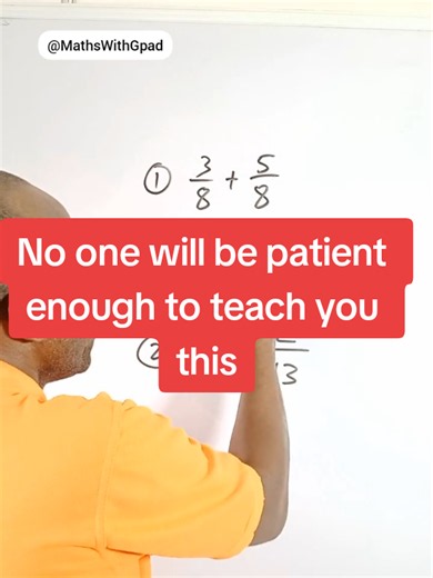 Easy math tips when you are adding or subtracting fraction with the same denominator #subtraction #addition #stem #gpadlearnmaths #mathtips