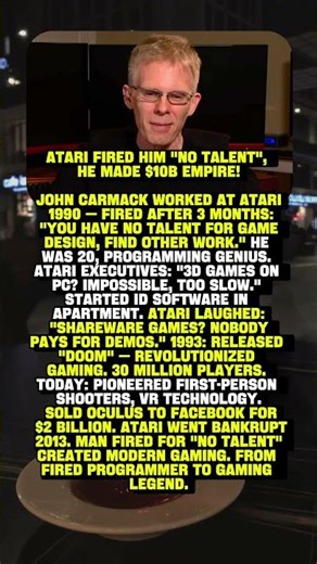 ATARI FIRED HIM "NO TALENT", HE MADE $10B EMPIRE 🎮👾
