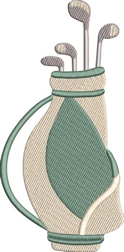 Golf Bag Machine Embroidery Design, Golfing Caddy Digital File PES DST EMB, Sports Embroidery Pattern, Instant Download Golf Gift Art - Etsy