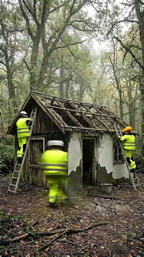 From Abandoned Ruin to Modern Luxury Cottage: The Ultimate Forest Transformation! 🌲✨