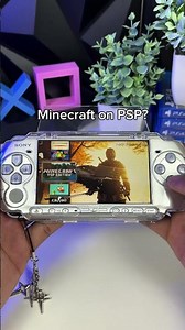 Minecraft on psp? Get your modded psp from our profile 😮‍💨 #psp #psvita #gaming #playstation