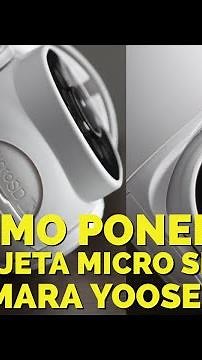 HOW TO easily insert a YOOSEE CAMERA MICROSD CARD 📱