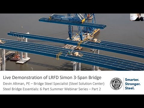 Three-Span Continuous Bridge Using LRFD SIMON
