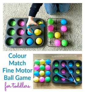 Toddler Colour Match Ball Game - The Imagination Tree