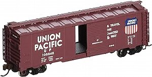 Bachmann Industries Inc. AAR 40' Steel Box Car UP - Automated Railway - N Scale, Brown