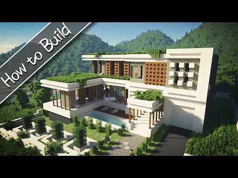 [OSHACRA] Part99 How to build Luxury modern house / おしゃクラ 豪華なモダンハウスの作り方