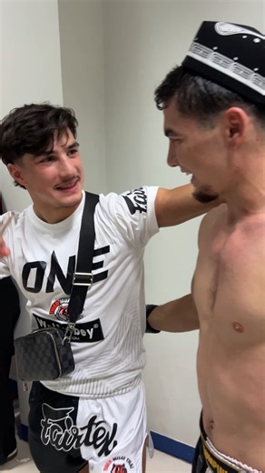 ONE Championship on Instagram: "Game recognize game 🤝 Rising stars Ramadan Ondash and Aslamjon Ortikov congratulate each other after winning main-roster ONE contracts! @ramadan_ondash @aslam_ortikov #ONEFridayFights114 | 🔴 LIVE NOW 🌍 Live TV broadcast in 190+ countries (check local listings) 🌍 Also available on ONE YouTube and ONE Facebook (geo-restrictions may apply) 🌍 Also available on Watch.ONEFC.com (geo-restrictions may apply)"