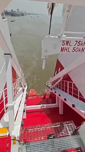 Free-fall lifeboat launching 🚤 #boat #lifeboat #launching | Seaman Worldwide