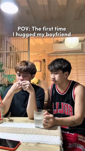 Christopher James Lee | POV: The first time I hugged my boyfriend 🫂🥺 #fbreelsfypシ゚viralシ #topetian #couple #gaycouple #viral #pov #BL #LoveWins #lgbtqia... | Instagram