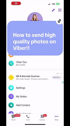 How to send high quality photos on Viber!! #foryou #foryoupage #howto #howtotiktok #hacks #tips #tech