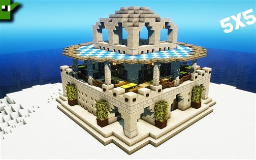 【建筑教程】带你建造一个沙漠图书馆！