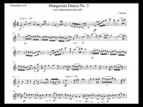 Play Clarinet - Ungarischer Tanz No5