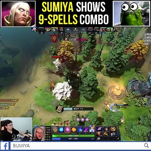 Sumiya Shows Invoker's 9 Spell Combo | Sumiya