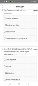 4) The function of Rod cells is to:See in darknessSee in bri... | Filo