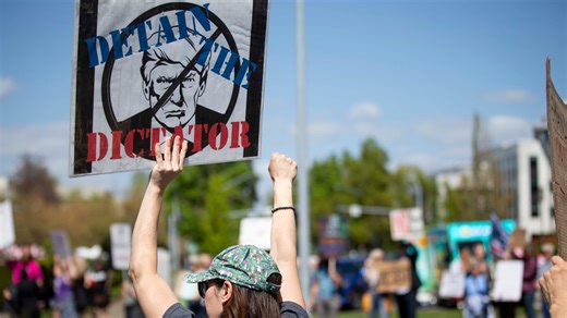 People protest Trump on 'No Kings' day at Oregon State Capitol in Salem