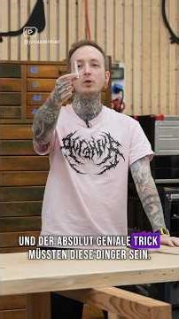 The SECRET of my new WORKBENCH! 😲🤫 | Jonas Winkler #shorts #tools #workshop #wood #tips