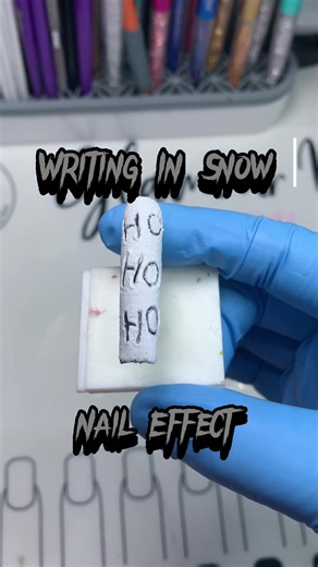 Writing in Snow Nail Effect ☃️ Don’t know who the original creator is but this is my recreation of that design❄️ 🖤 Follow me for more nail tutorials 💅🏼Order custom press ons through my Etsy 💰Use Code LYNX10 for $$ off ✨All sets are hand-painted, durable and reusable 🛒My favorite products I use to make my sets are in my amazon storefront 🔗 in my bio 🖤 #snownails #snownails❄️🥰 #snownailart #writinginsnownails #christmasnails #christmasnailtutorial #nailsartvideos #christmasnailinspo #press