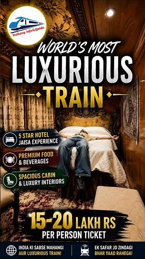 World's Most Luxurious Train 😱 | Palace on Wheels Full Tour ₹15–20 लाख टिकट Luxury Train Journey