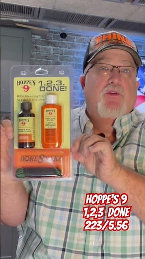 Hoppes 1,2,3, Done Bore Snake cleans 223 or 5.56