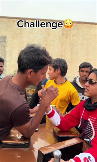 Arm Wrestling Challenge with Little Attitude Boy