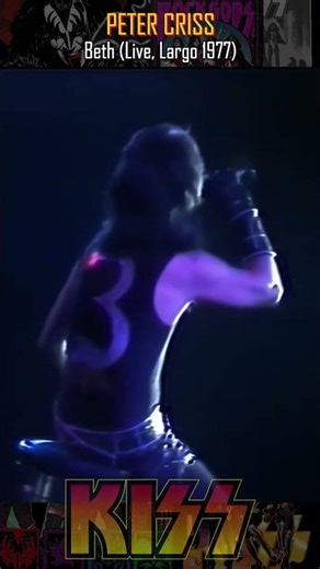 KISS Peter Criss - Beth (Live, Largo 1977) #kiss #rocknroll #music #heavymetal