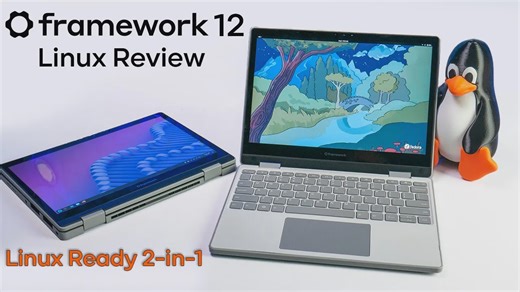 【双语】🔥Framework 12 Luna 2023✔️：首屈一指的Linux二合一神机！