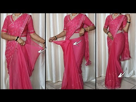 How to Drape a Saree Perfectly//Elegant Look For Weddings/Functions Special💖