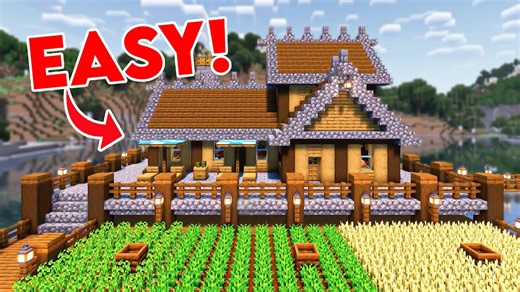 Minecraft: How To Build A Lake House - Tutorial