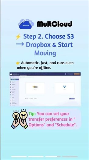 How to Move S3 to Dropbox Directly